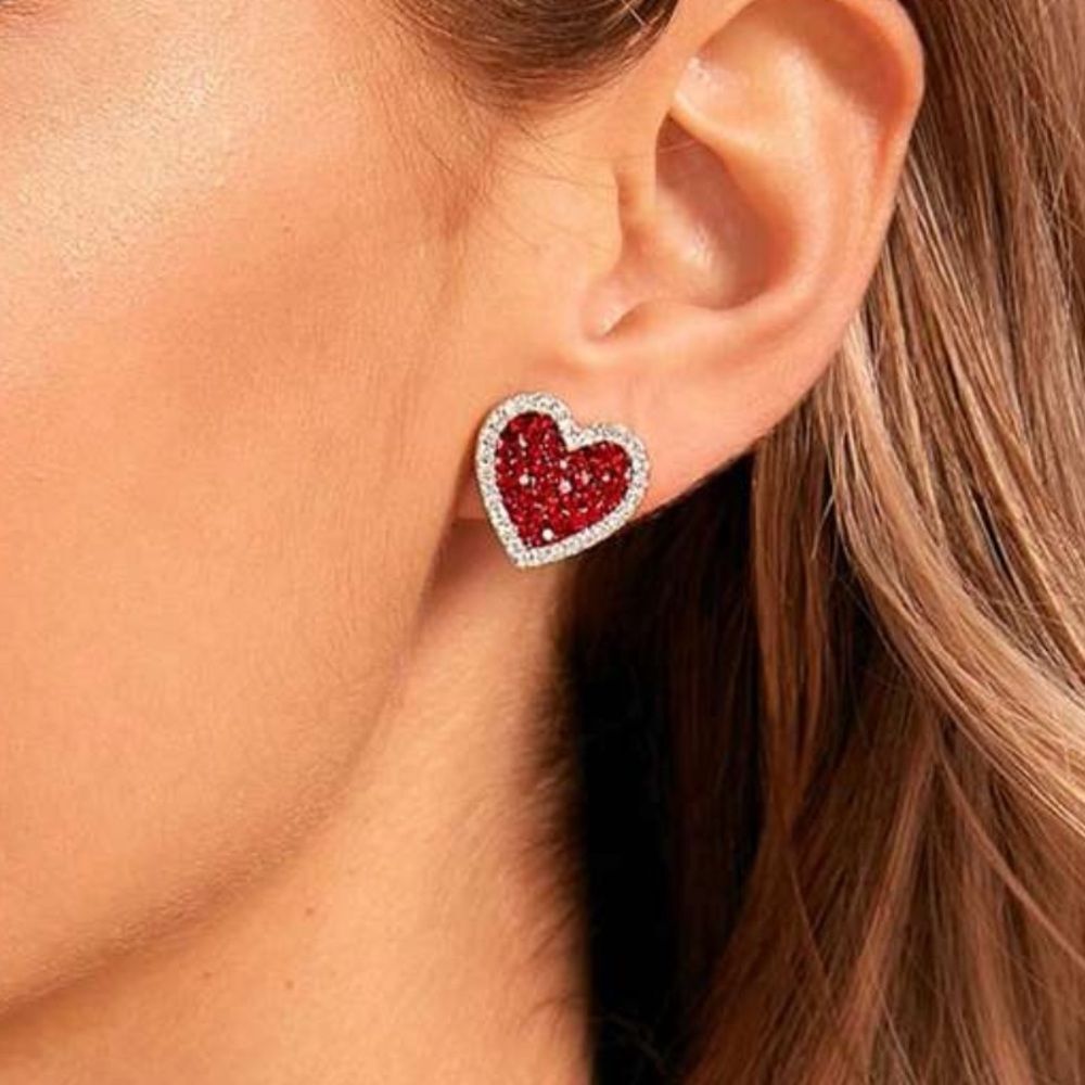 Heart earrings N1402